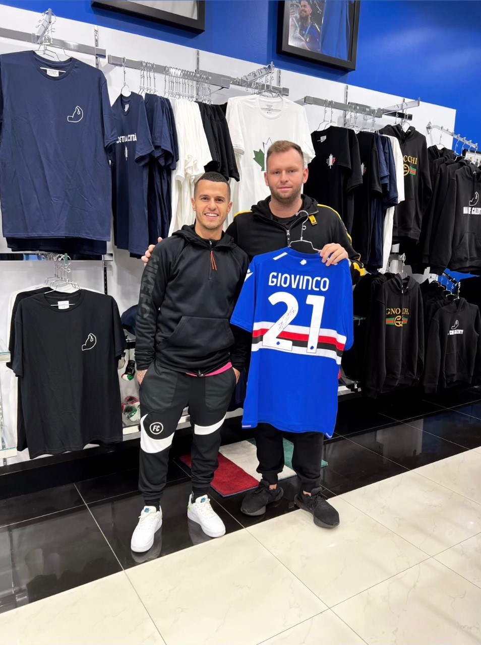 Sebastian Giovinco Signed Charity Sampdoria Jersey