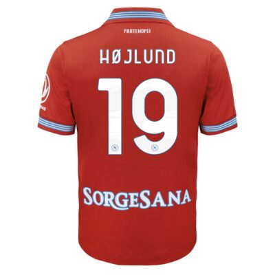 SSC NAPOLI RED REPLICA SHIRT 2026/2027 - #19 HØJLUND